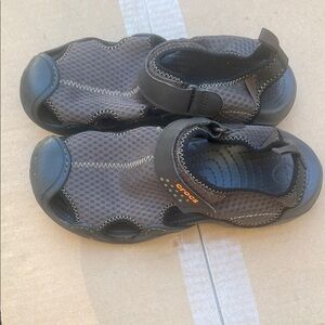 CROCS Mens Black and Brown water friendly Sandals